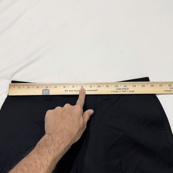 Lauren Ralph Lauren Wool Cashmere Dress Pants Mens Black Flat Front *Defects* - Picture 10 of 14